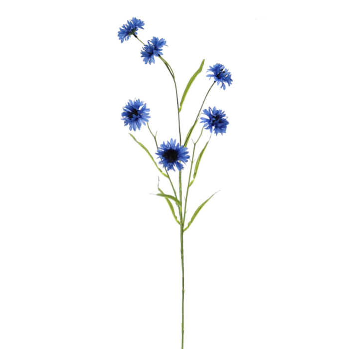 Artificial Cornflower Spray Dark Blue