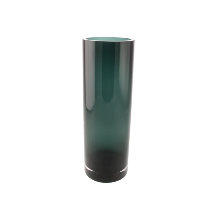 35cm 50% Recycled Glass Cylinder Smokey