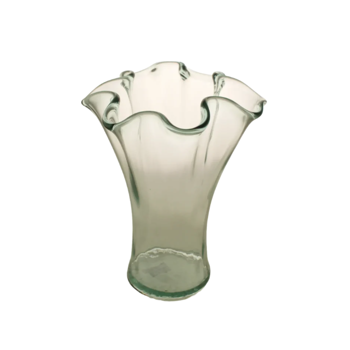23cm 100% Recycled Glass Frilled Edge