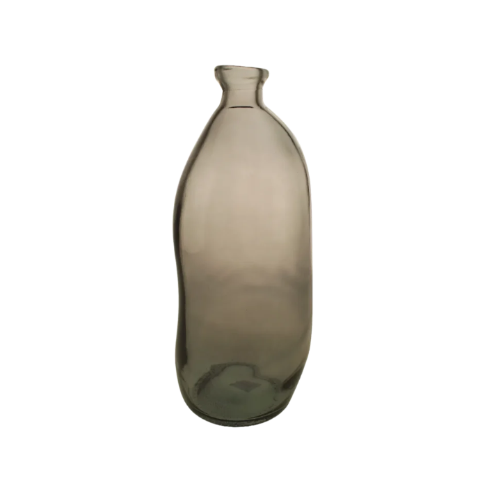 35cm 100% Recycled Glass Wabi-Sabi Vase Grey