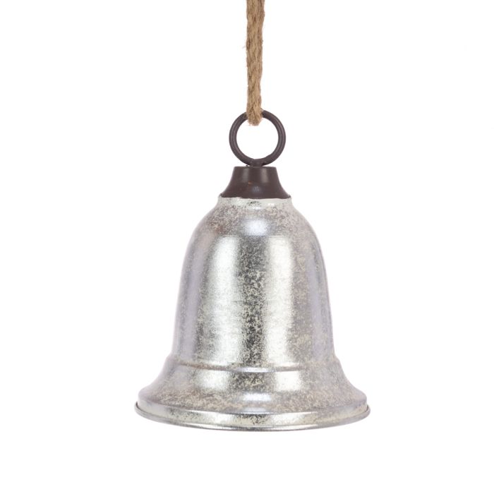 METAL Bell Hanger 20cm Silver