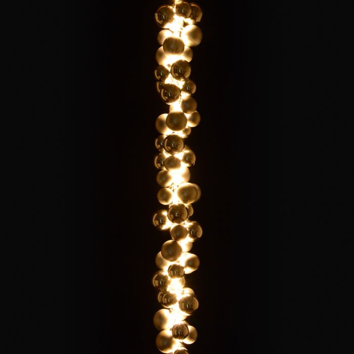 Bauble Garland 144 LED's Silver