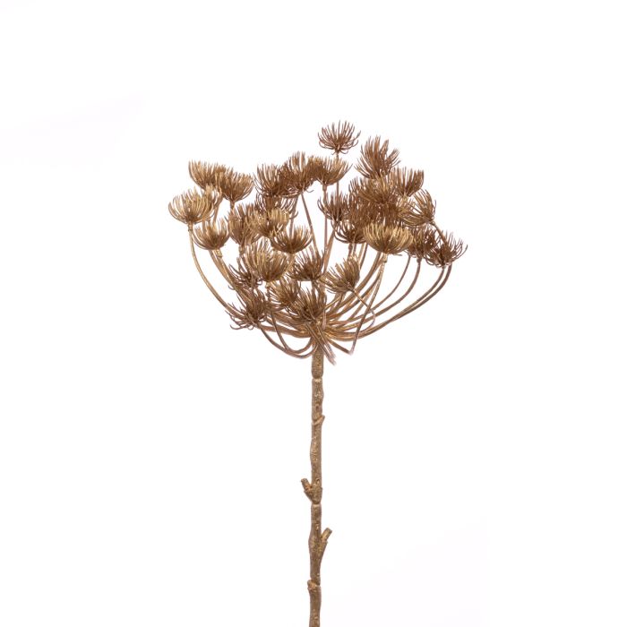 Metallic Dandelion Head Spray Copper