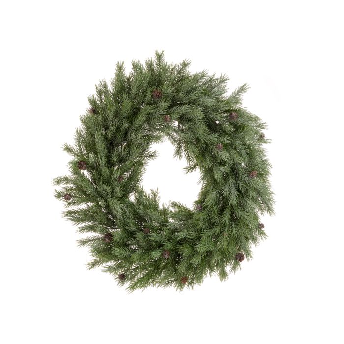 Frosted Pine Wreath 58cm