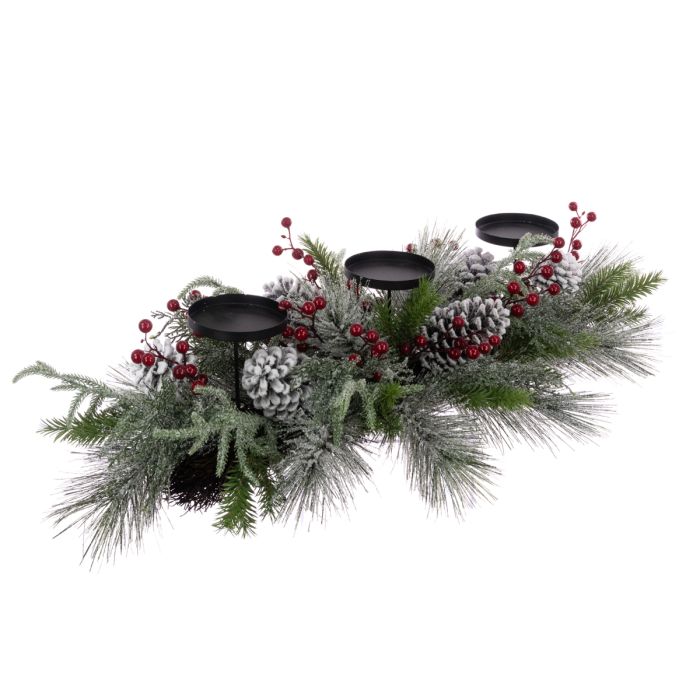 Snow Berry & Pinecone C/Holder