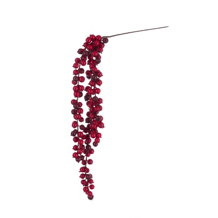 Hanging Berry Cluster 94cm Red