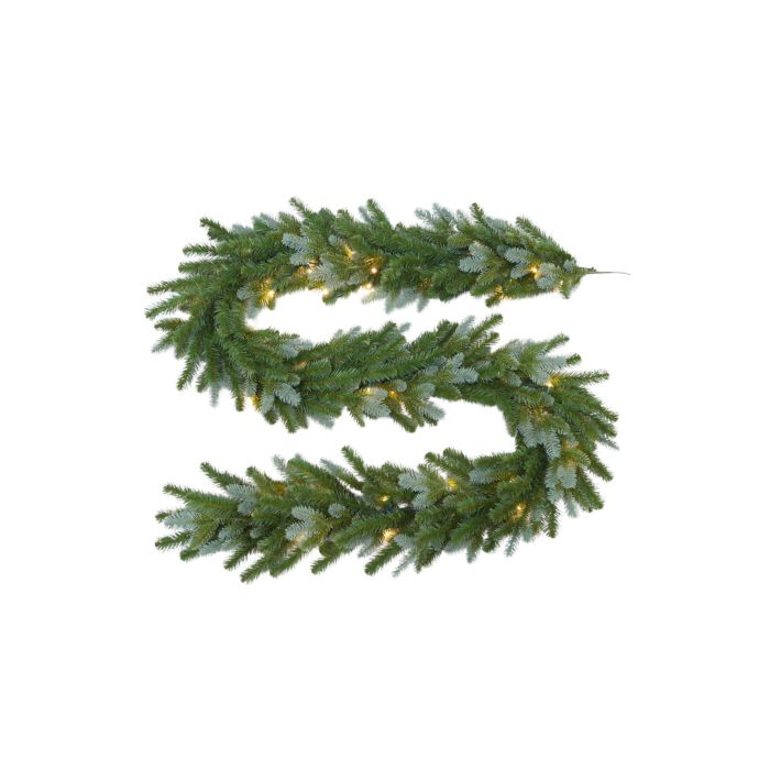 Blue Spruce Garland with LEDs - Green - 275cm long