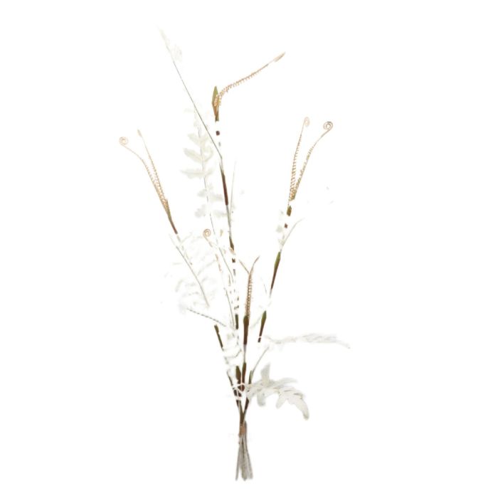 Artificial Dry Fern Bundle - White/Ivory 120cm