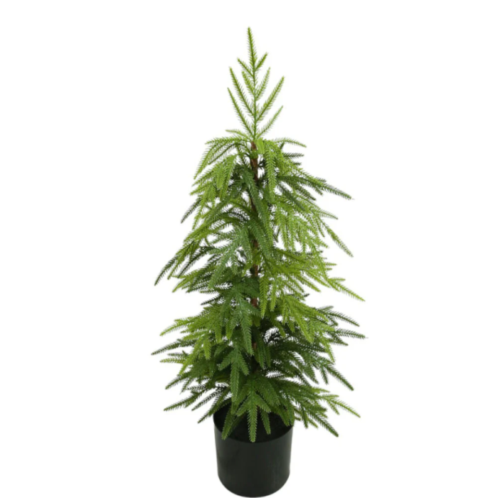 124cm Potted Pine Tree - Green (124cm long)
