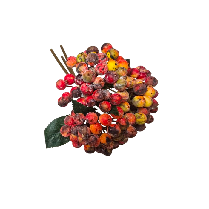 Berry Bundle - Orange (3 stems, 25cm long)