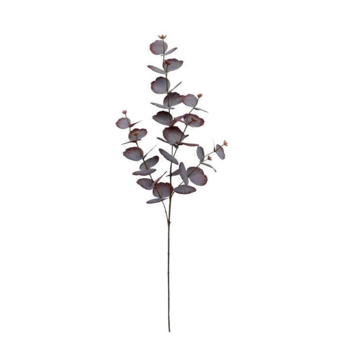 Artificial Spiral Eucalyptus Spray - Burgundy 87cm