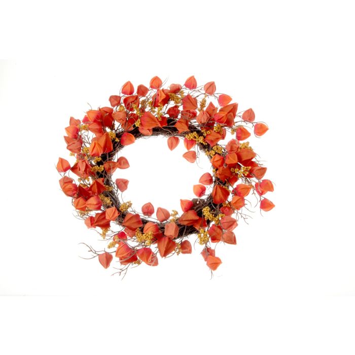 Physalis Wreath - Orange/Brown (60cm diameter)