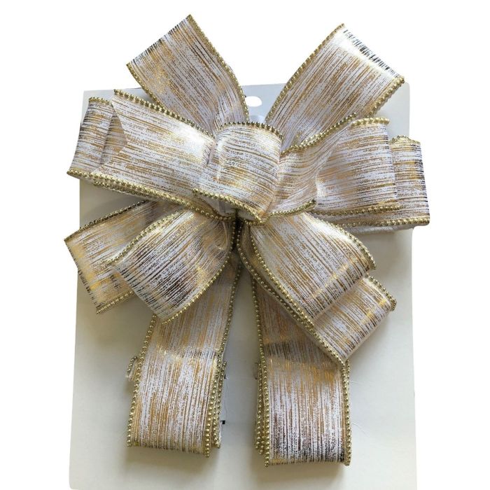 Ivory Ribbon Door Bow 30 x 80cm