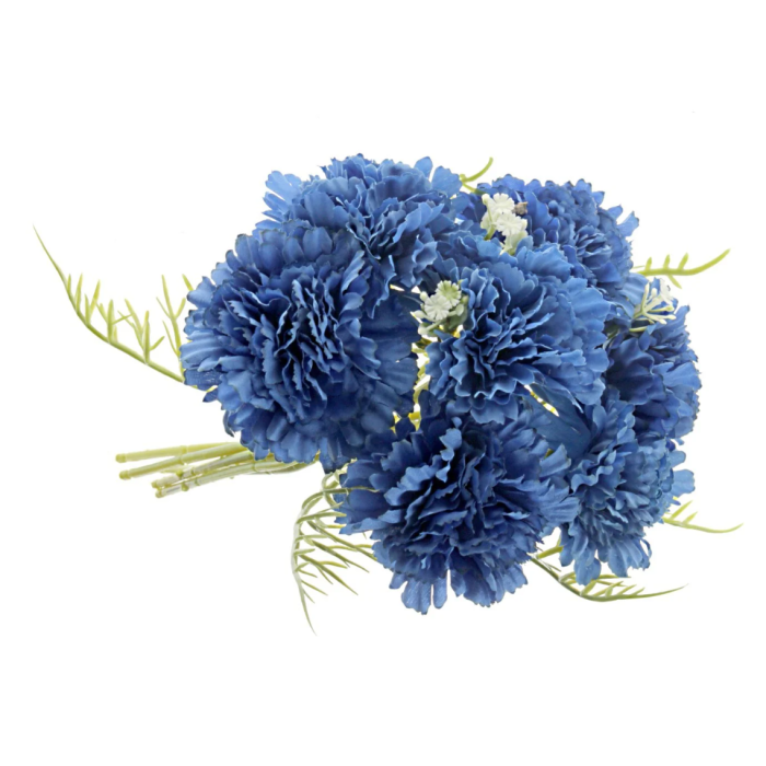 Carnation Bush 37cm - Blue