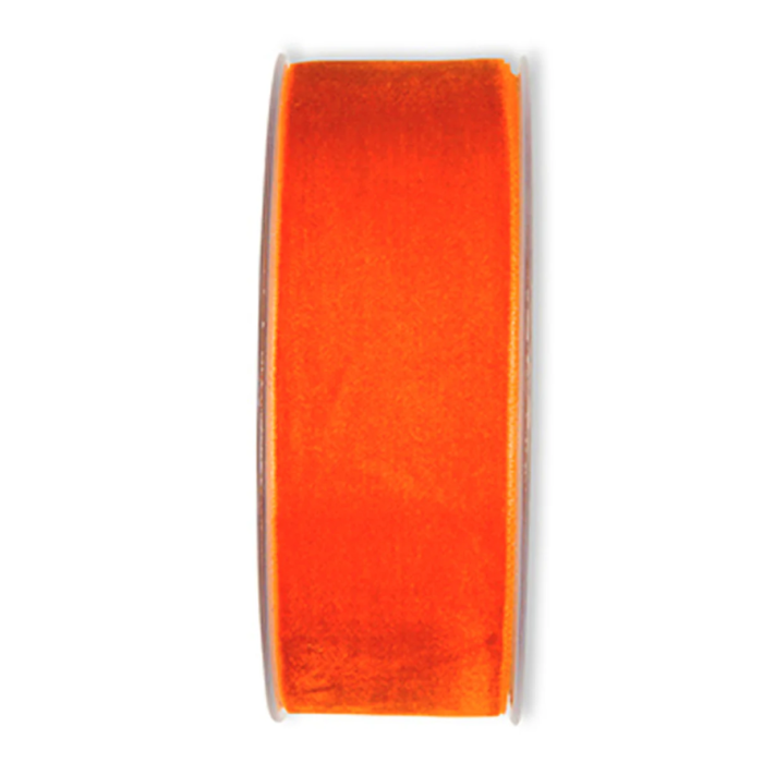 Velvet Ribbon 50mm x 10mtrs Orange