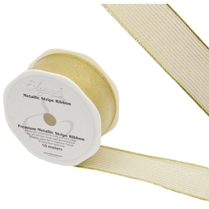 Finesse Metallic Stripe 38mm x 10m Gold