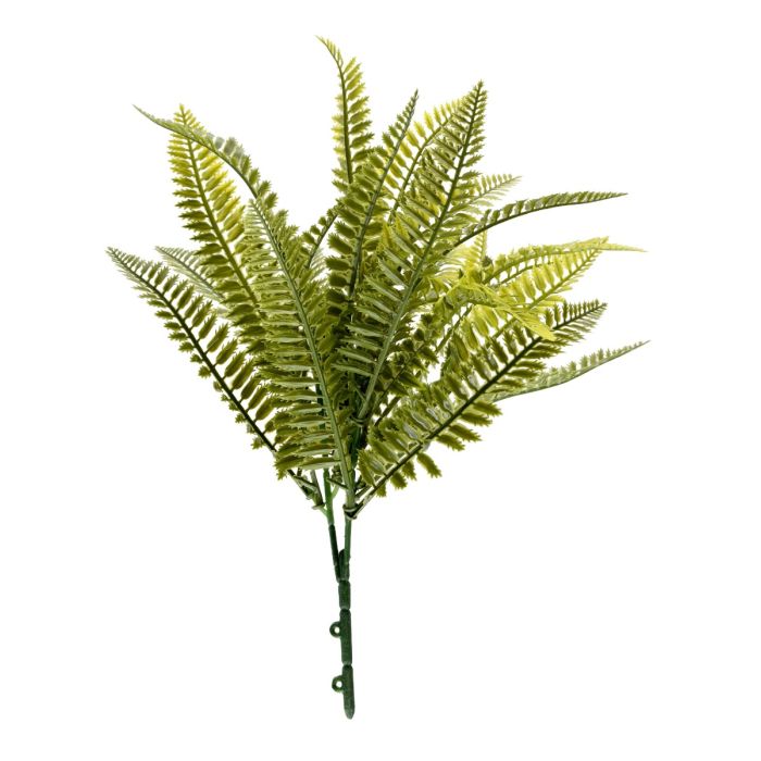 Artificial Fern Bush Green UV Protected 30cm