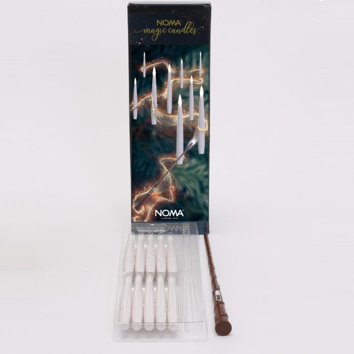 10 Magic Candles W/Wand Remote