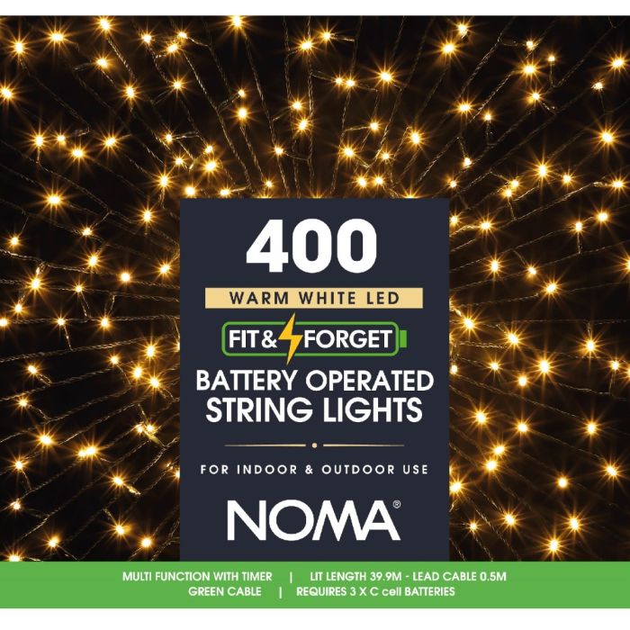 400 Fit & Forget B/O Warm White Lights