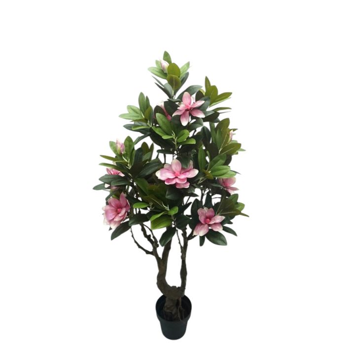 Artificial Magnolia Tree Pink/Green 146cm