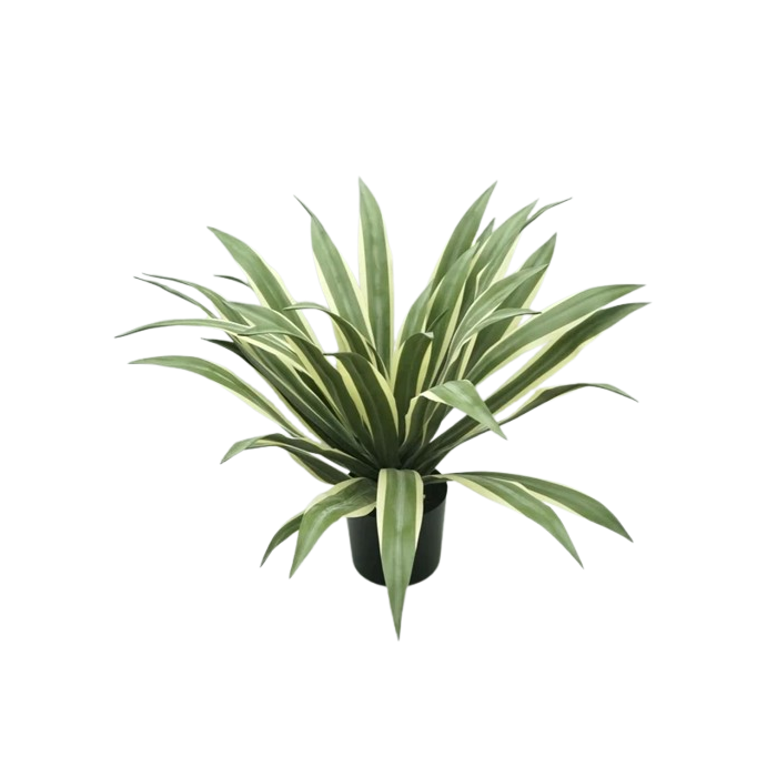 UV Artificial Agave Tree Green/White 70cm