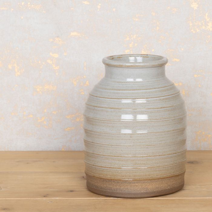 Eva Glazed Pottery Vase 25cm Watertight