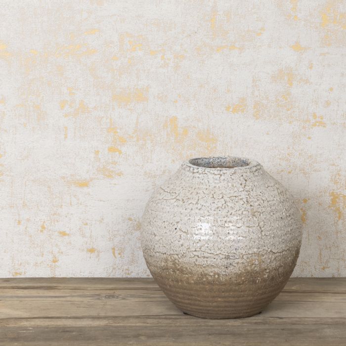 Eden Glazed Pottery Vase 19cm NOT Watertight