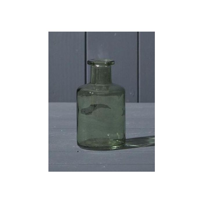 Vintage Green Glass Bottle (11.8cm)