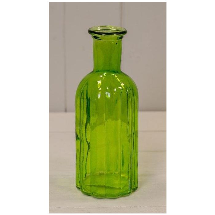 Emerald Green Glass Bottle (19cm)