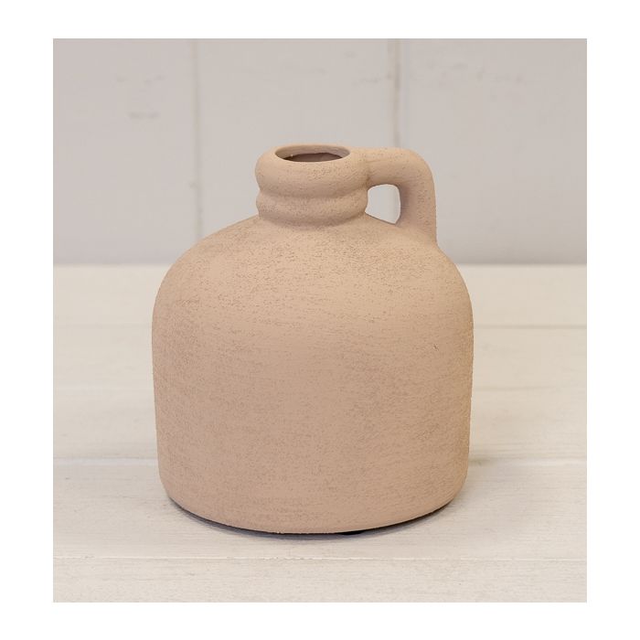 Tan Textured Small Vase 11cm