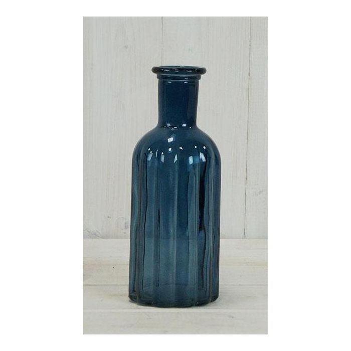 Blue Glass Bottle (19cm)