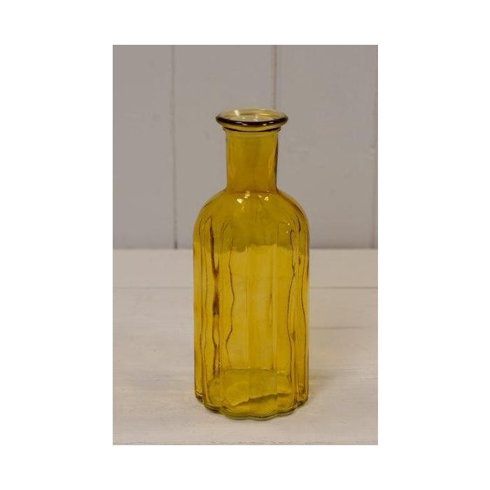Yellow Glass Bottle (19cm)