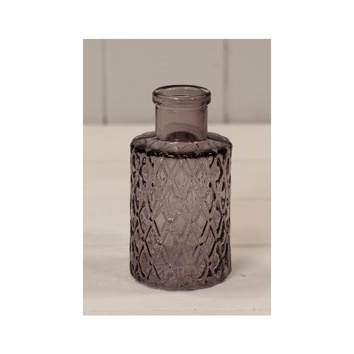 Amethyst Mini Geometric Glass Bottle (9.2cm)
