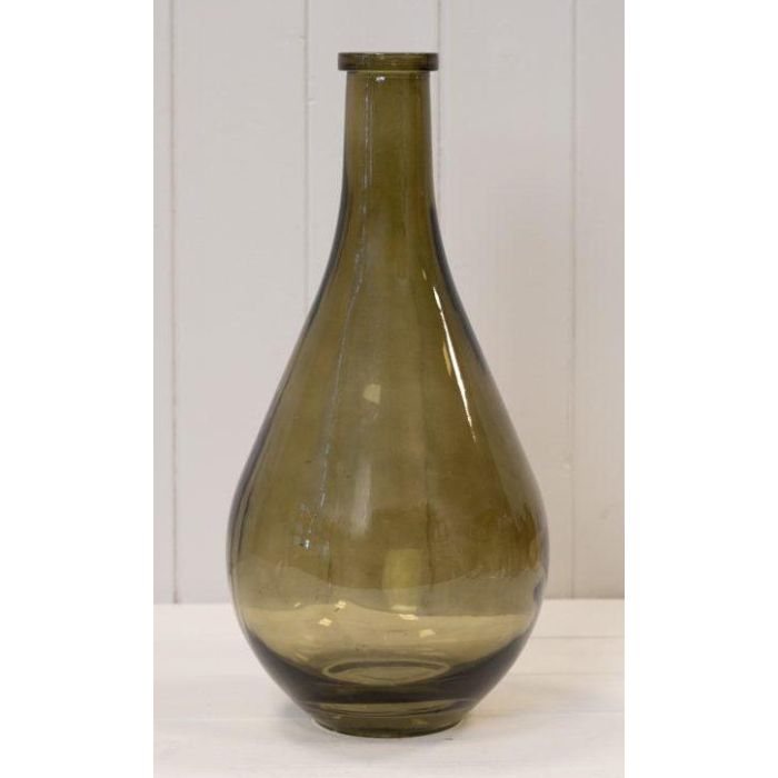 Olive Green Tall Bud Vase (36.5cm)