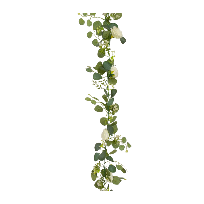 Eucalyptus/Rose Garland 180cm