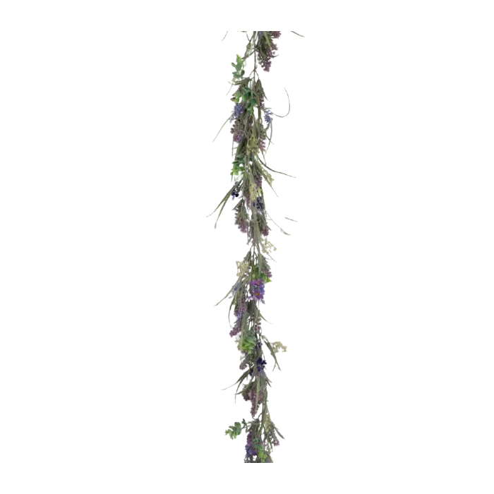 Lavender/Daisy/Foliage Garland 180cm