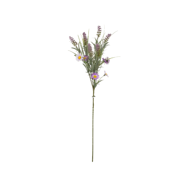 Lavender/Daisy/Foliage Stem 75cm