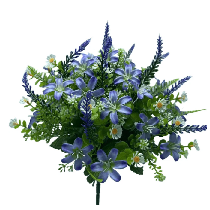 Daisy/Lavender Bush 36cm Purple/Blue