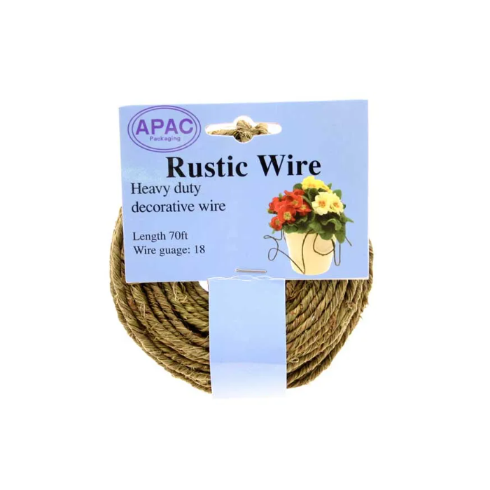 Rustic Wire Green x 21 Meters