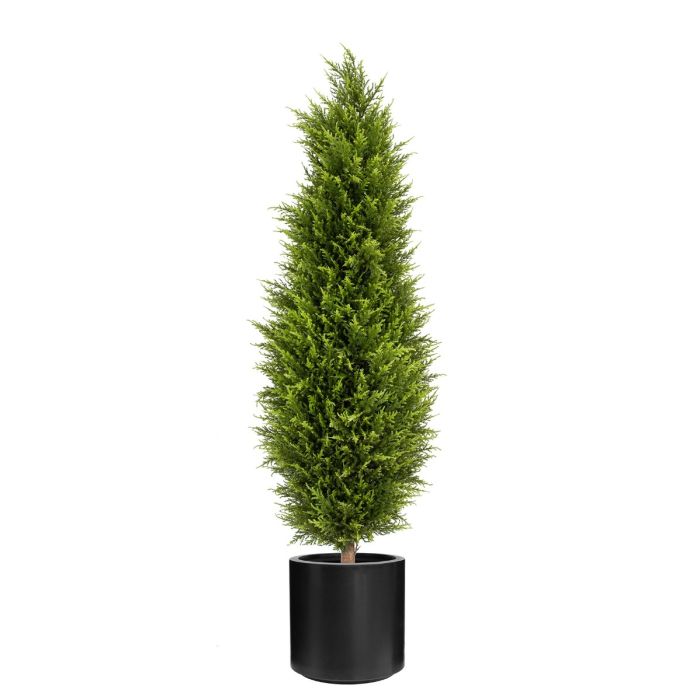 UV Cypress Tower 120cm In Stockholm Pot Black