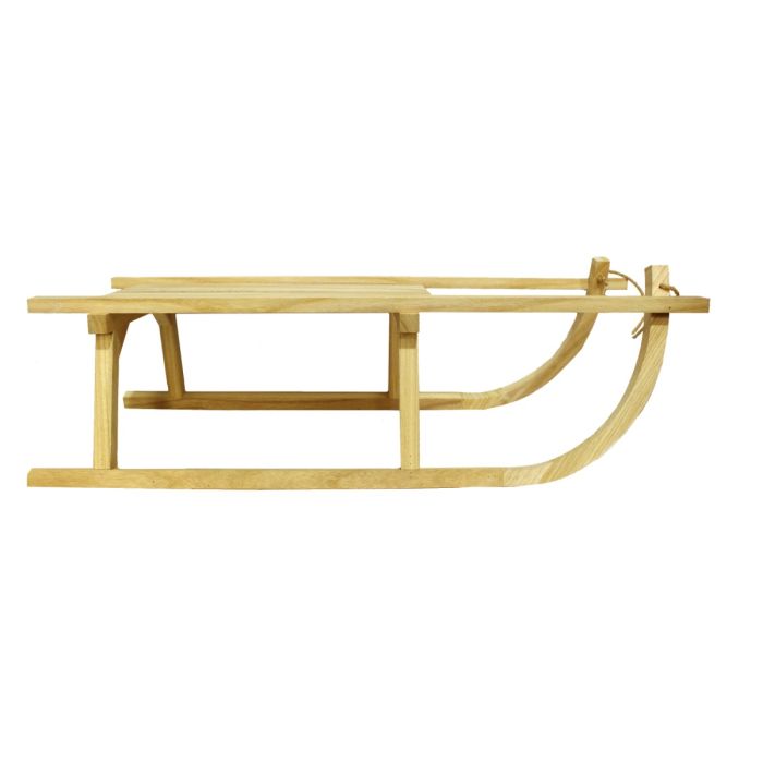 78cm Wood Sleigh Display Natural