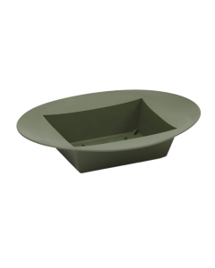 Oval Design Bowl Dark Green