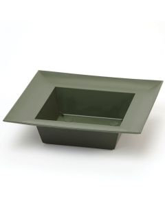 Square Design Bowl Dark Green