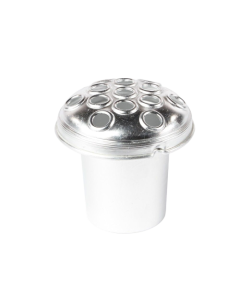 Grave Vase Container 4.5  Silver