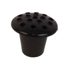 Plastic Grave Vase Black Container x 10pcs