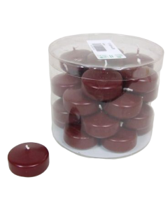 Floating Candle small 34 Dark Red