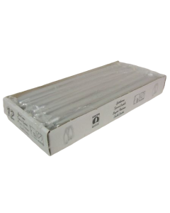 Tapered Candles 250/23mm Silver x 12