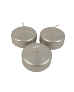 Floating Candle Small Silver x 8pcs