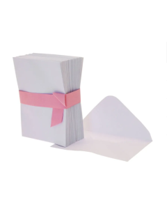 White Florist Card Envelopes x 100