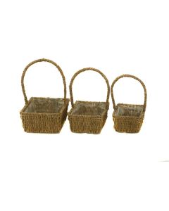 Seagrass Set Of 3 Baskets Rectangle